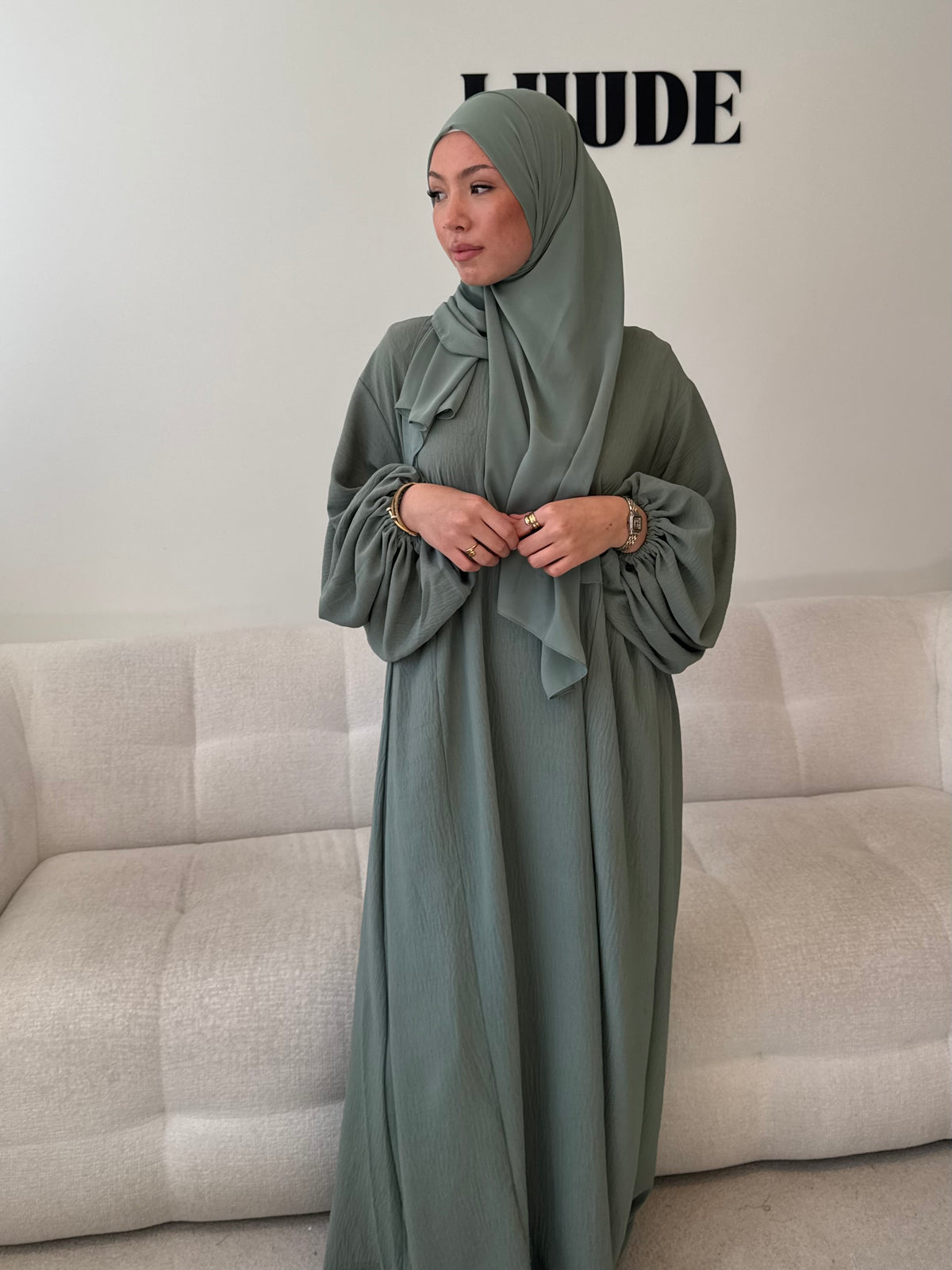 Medinah Abaya - Mint Green