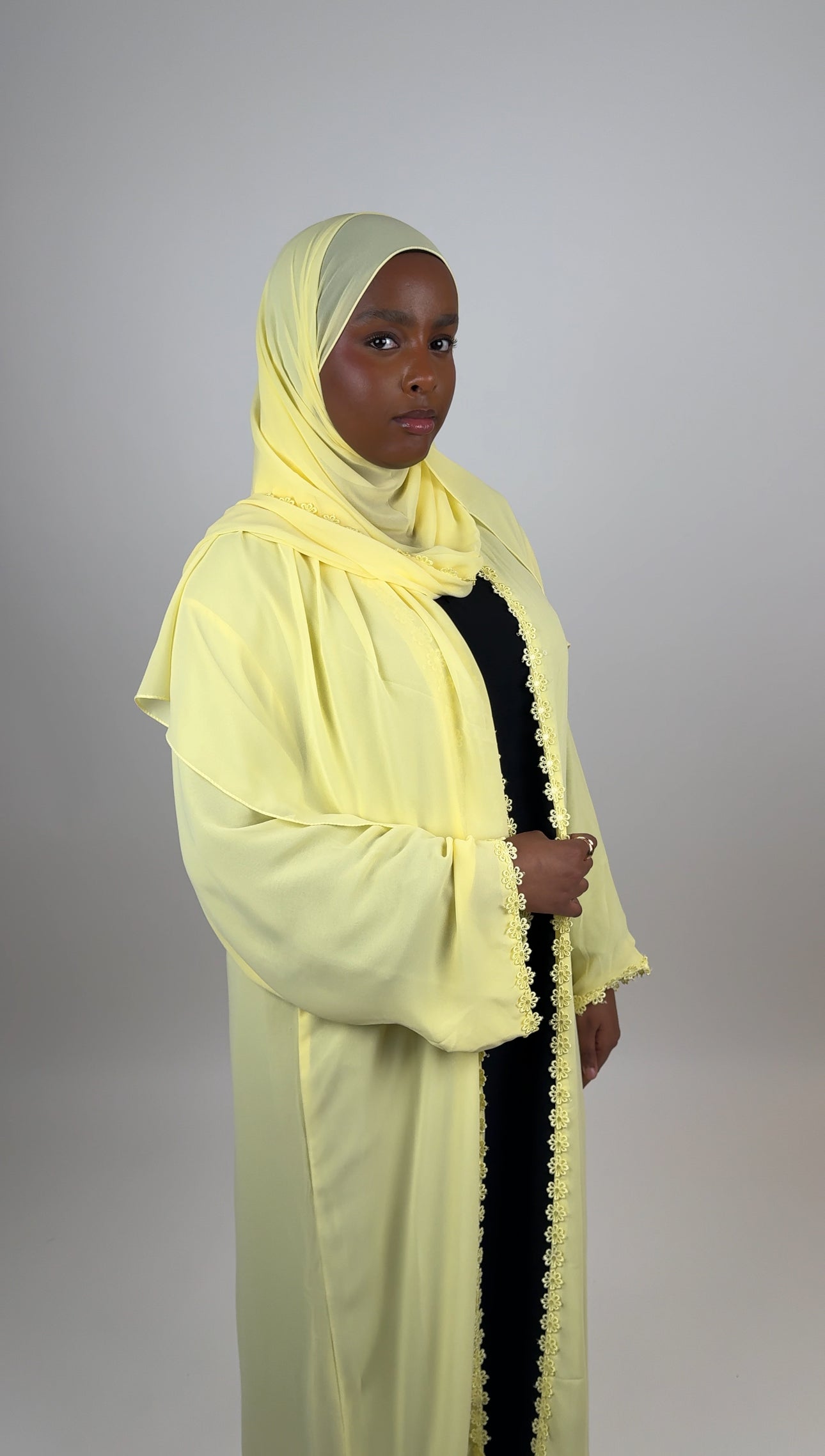 Wardah Abaya - Butter yellow