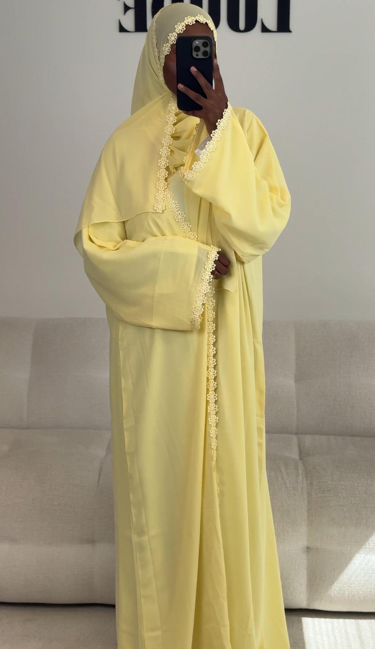 Wardah Abaya - Butter yellow