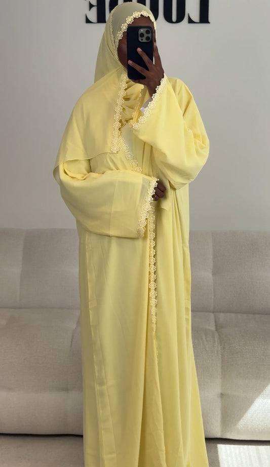 Wardah Abaya - Butter yellow