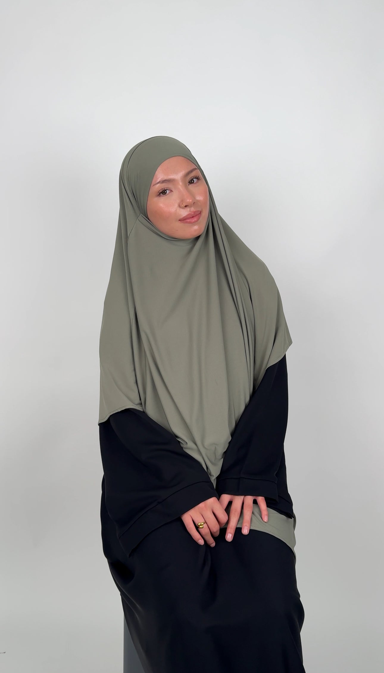 Tasneem Khimar - Mint  Green