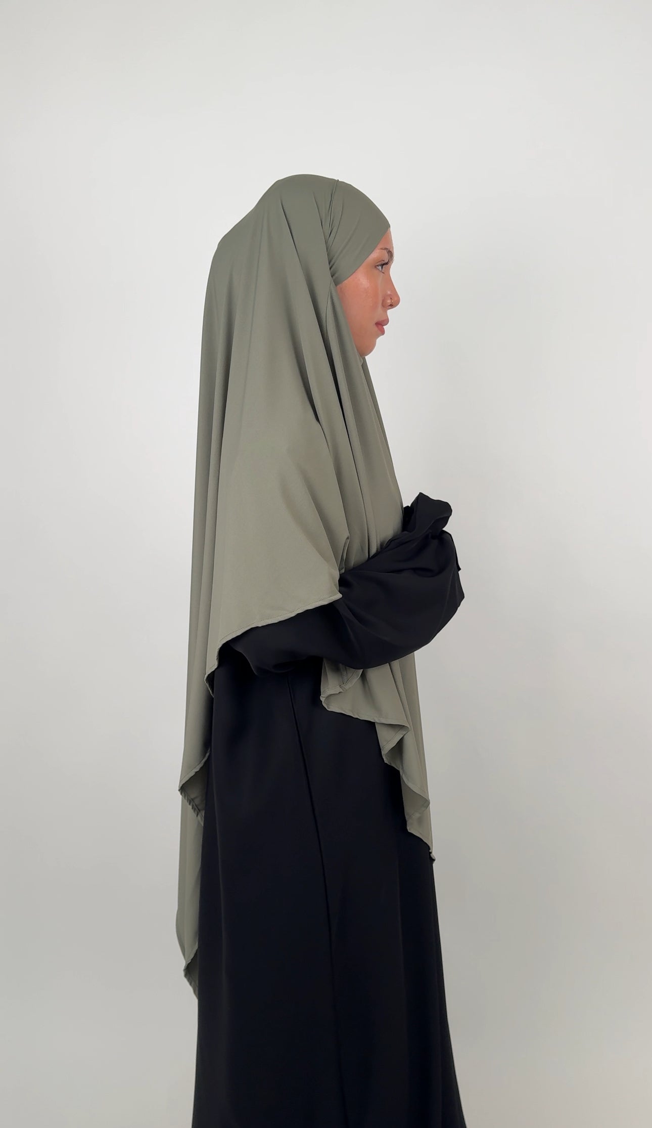 Tasneem Khimar - Mint  Green
