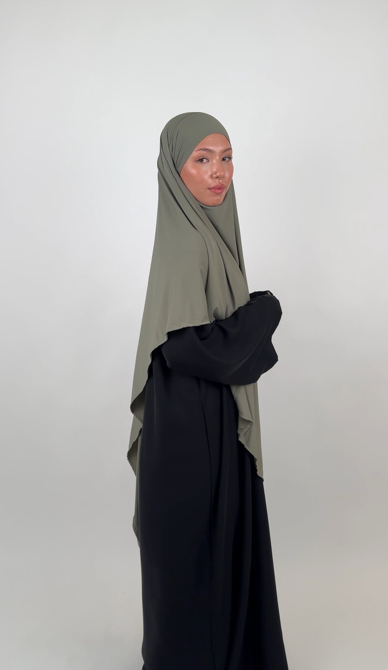 Tasneem Khimar - Mint  Green