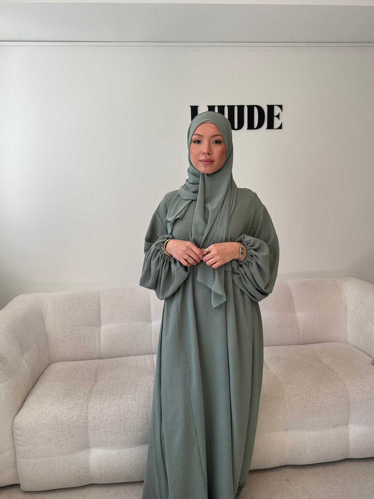 Medinah Abaya - Mint Green