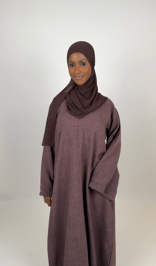 Yaqeen Closed abaya mocha