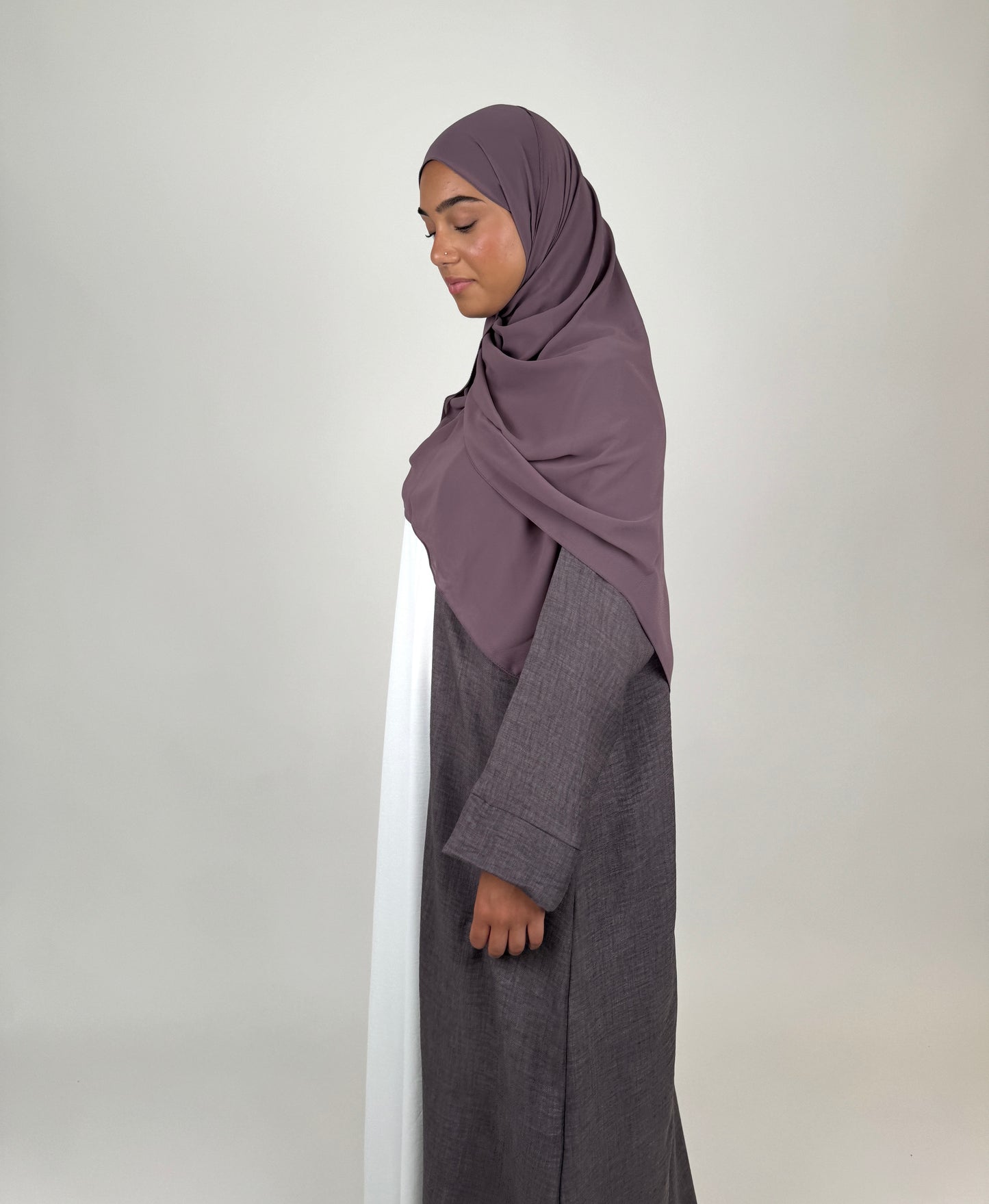 Linen Open Abaya