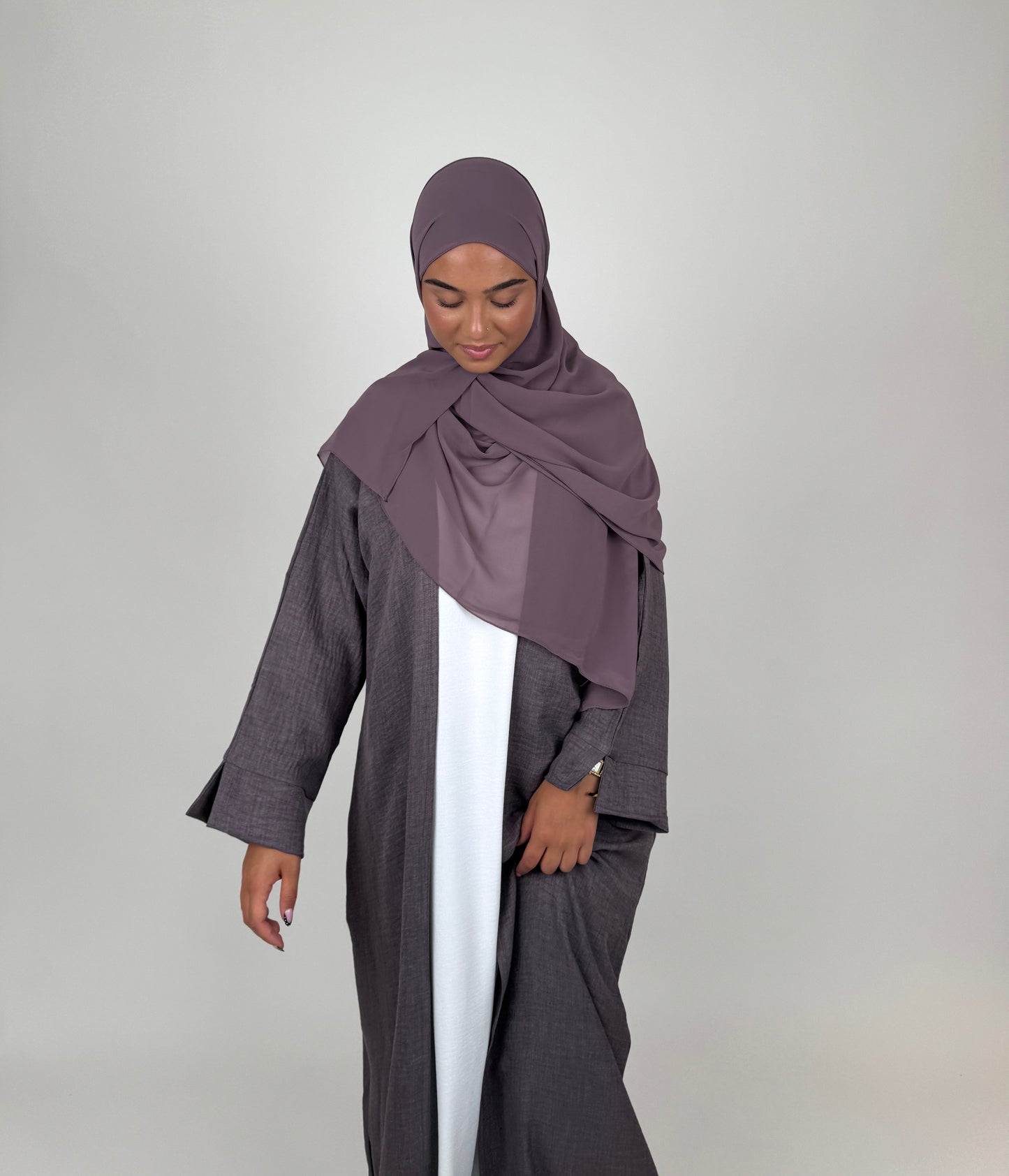 Linen Open Abaya