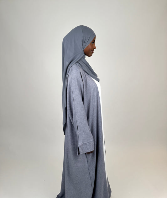 Linen Open Abaya