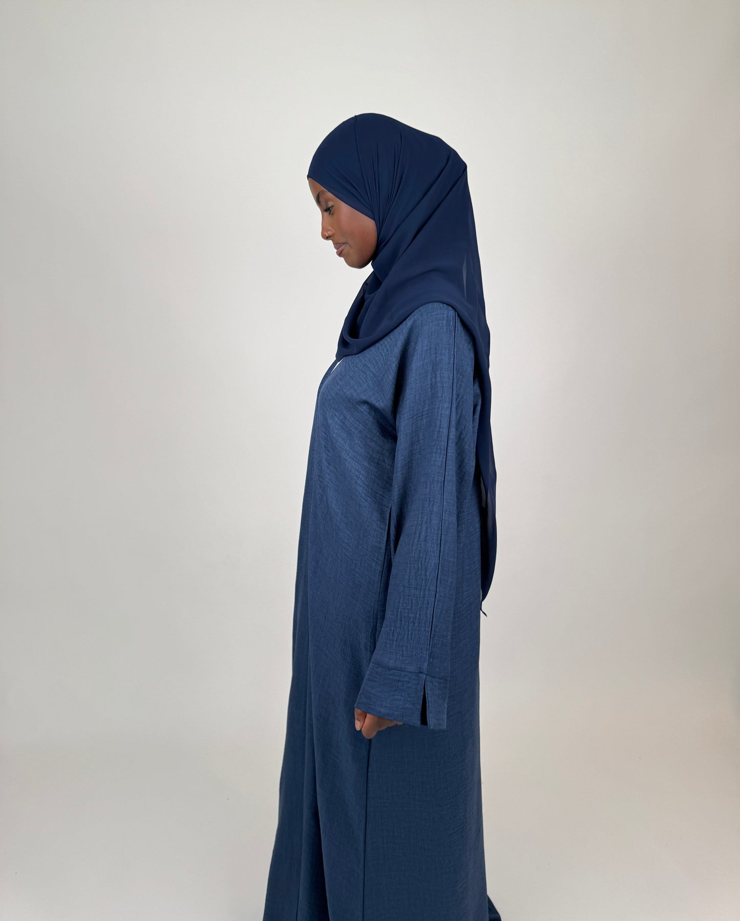 Linen Open Abaya