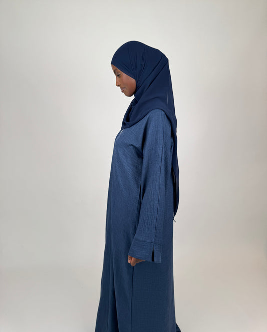 Linen Open Abaya