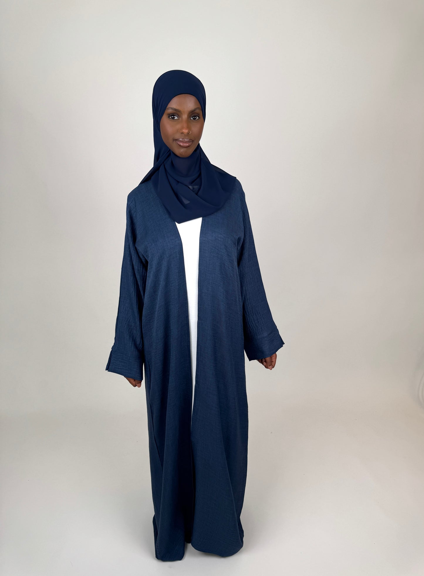 Linen Open Abaya