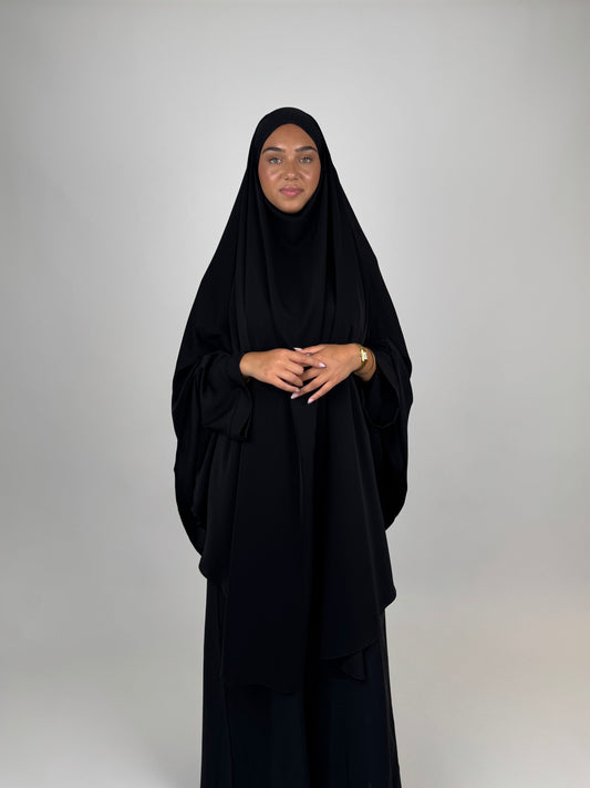 Marwah Khimar - Black