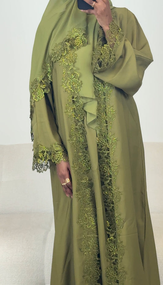 Jamilah open abaya - Sage