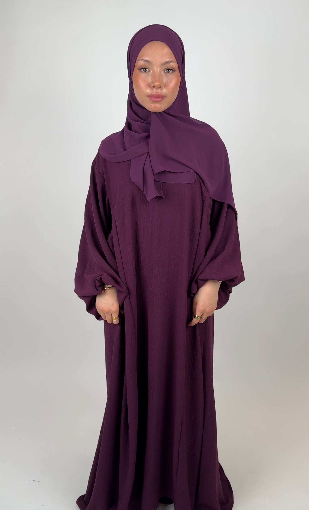Medinah Abaya - Plum