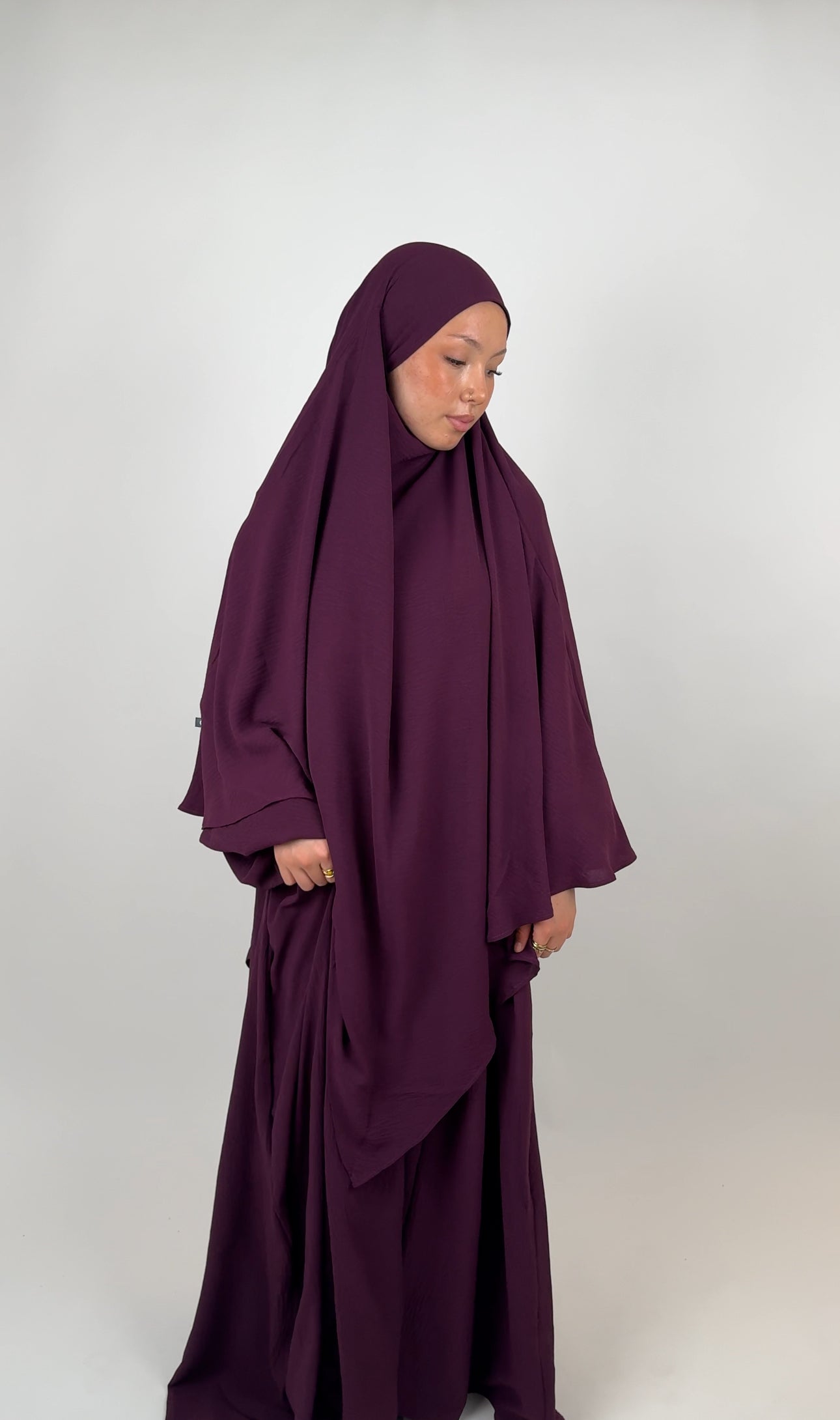 Safa khimar - Plum