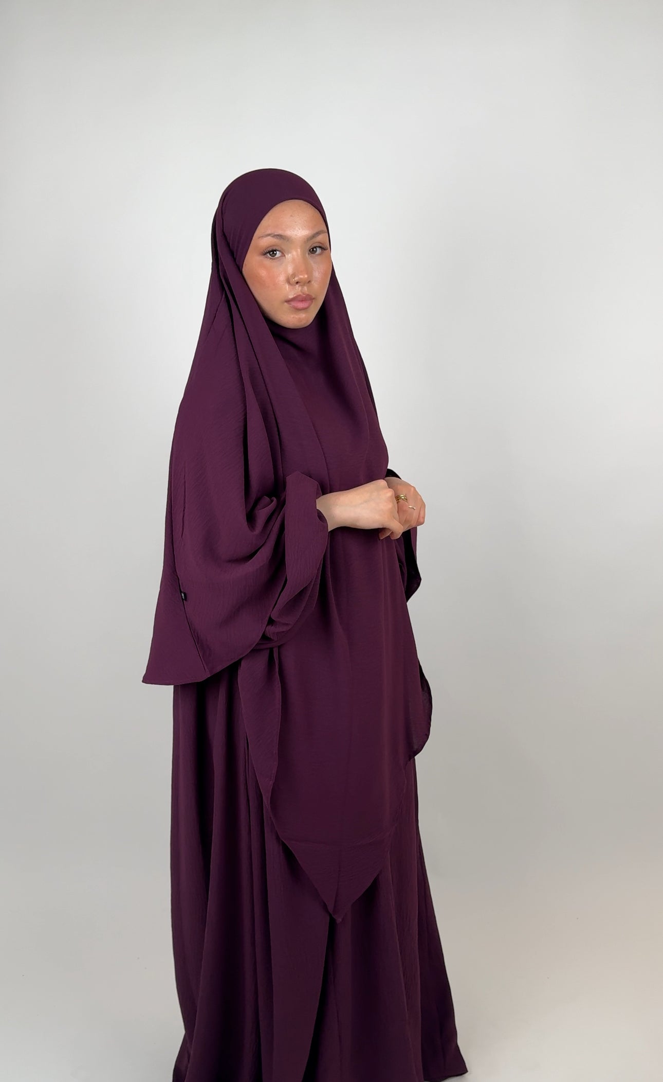Safa khimar - Plum