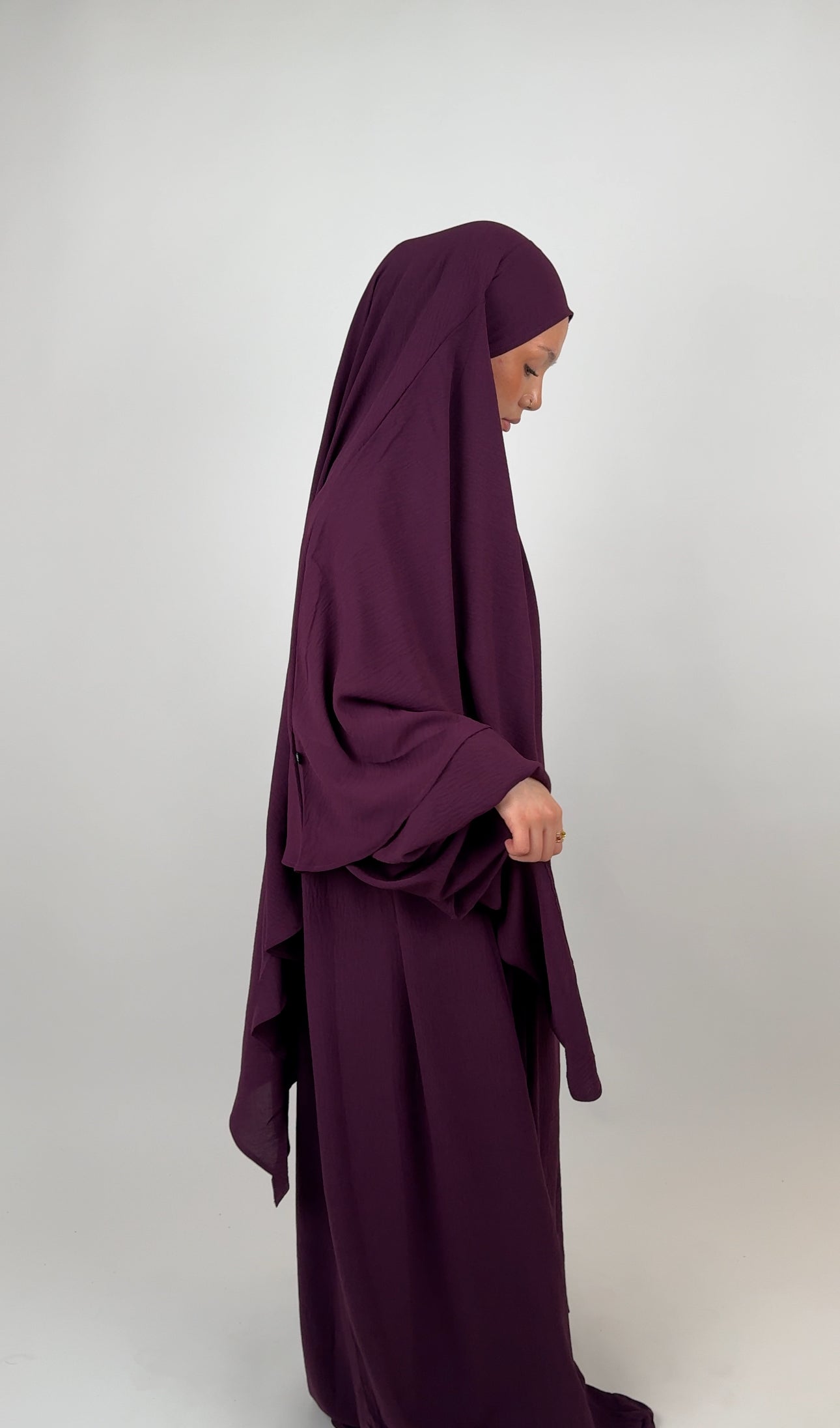 Safa khimar - Plum