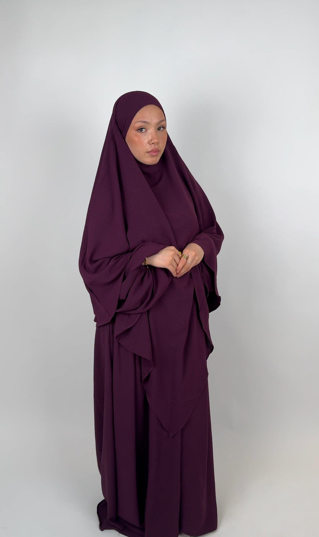 Safa khimar - Plum