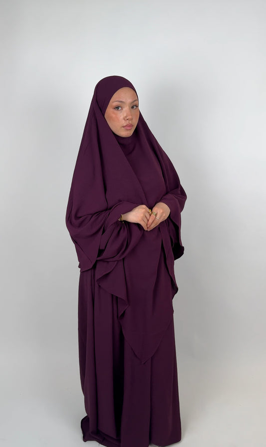 Safa khimar - Plum