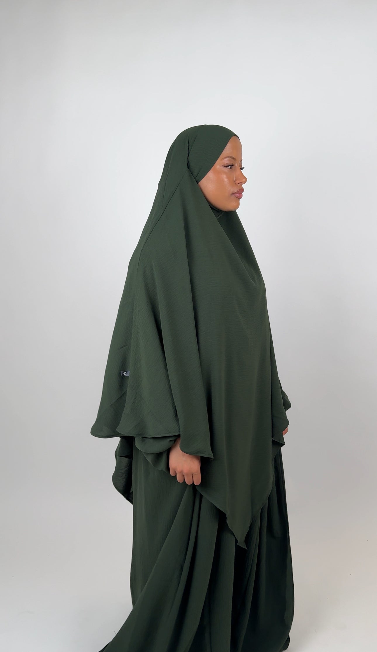 Safa khimar - Dark green